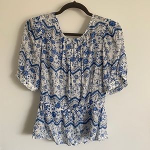 Aqua (Bloomingdale’s brand) Blue Blouse